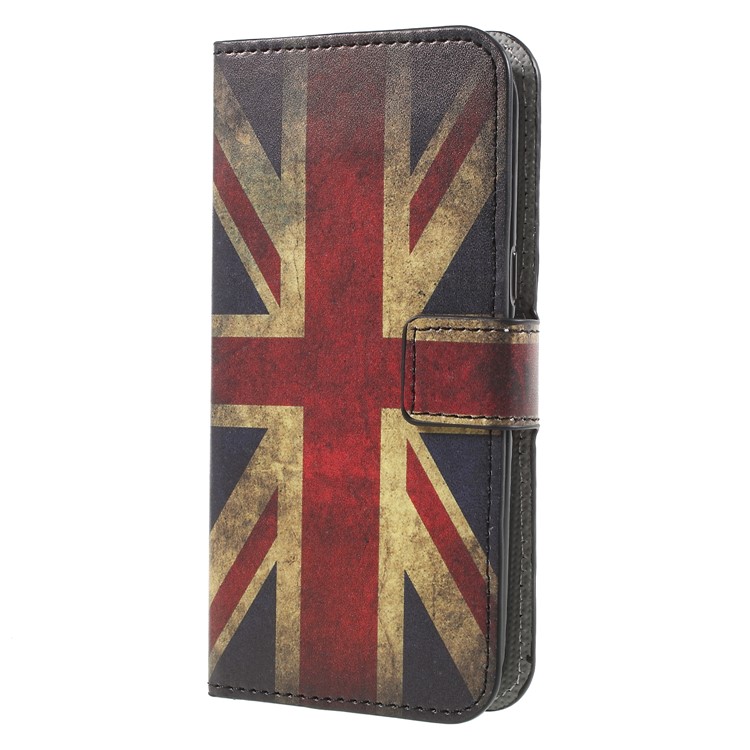 For Samsung Galaxy J2 Pro 2018 Wallet PU Leather Stand Mobile Phone Casing Cover - Flag of British-3