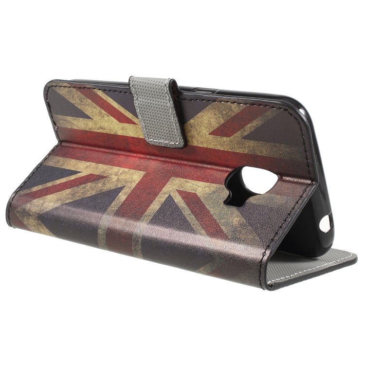 For Samsung Galaxy J2 Pro 2018 Wallet PU Leather Stand Mobile Phone Casing Cover - Flag of British-5