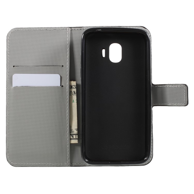 For Samsung Galaxy J2 Pro 2018 Wallet PU Leather Stand Mobile Phone Protection Case - Palettes Sweet Street-6
