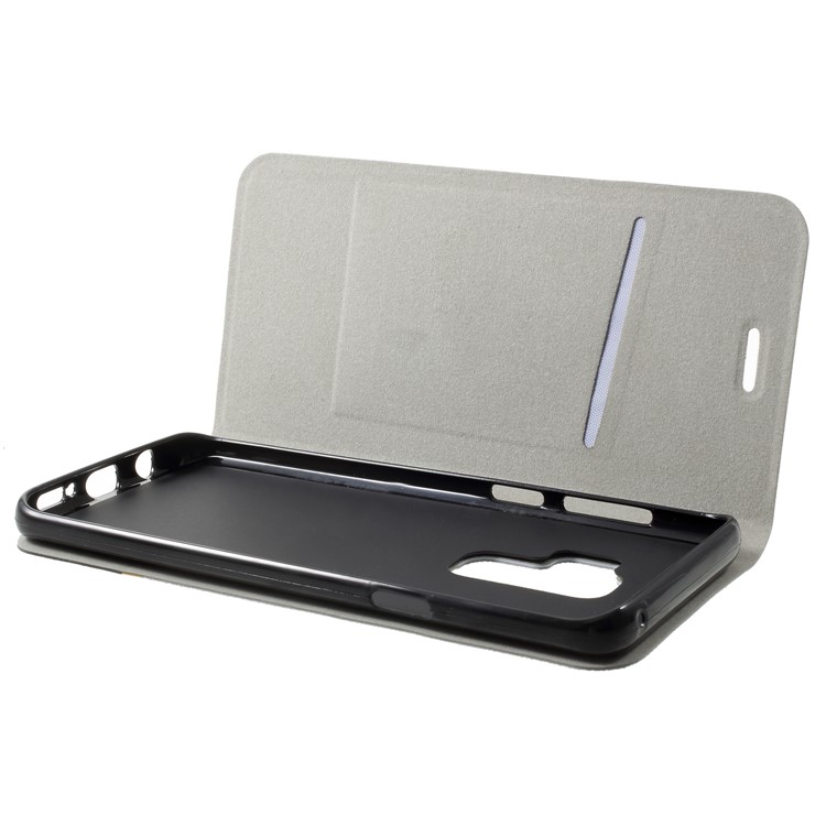Cross Pattern Leather Card Holder Phone Cover (Built-in Steel Sheet) for Samsung Galaxy S9 Plus - Grey-5