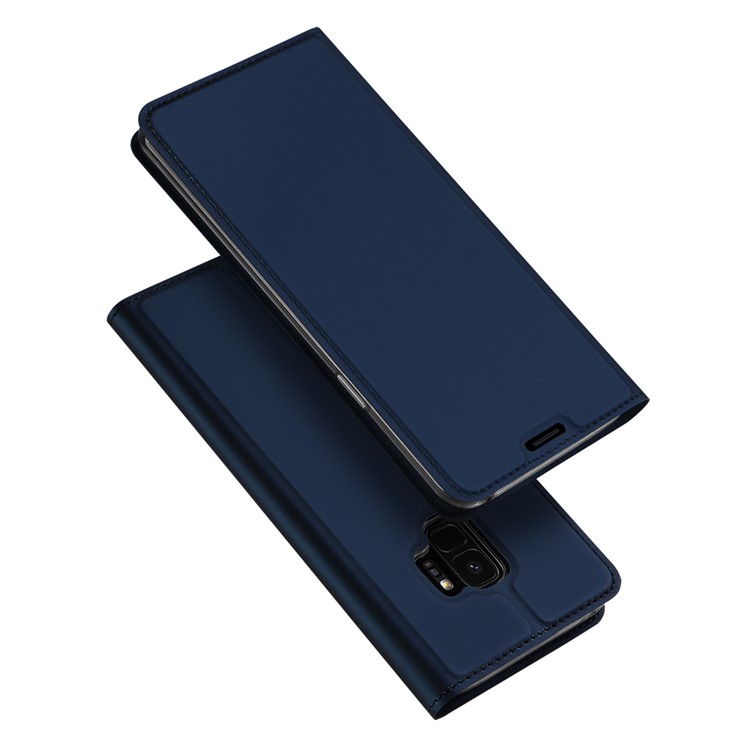 Dux ducis кожа pro серия сотовый телефон кожаный держатель карты чехол для samsung galaxy s9 - синий