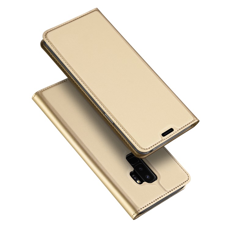 

DUX DUCIS Skin Pro Series Flip Leather Stand Shell for Samsung Galaxy S9+ G965 - Gold