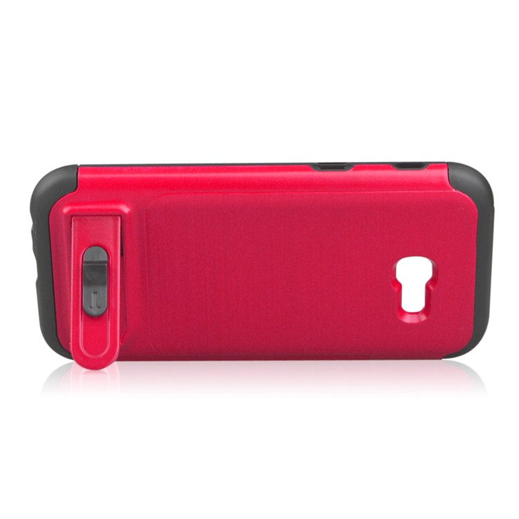 ANGIBABE Brushed Kickstand TPU+PC Combo Phone Cover for Samsung Galaxy A5 (2017) A520F - Rose-4