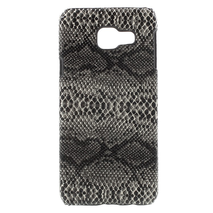 Snake Texture PU Leather Skin Hard Cover for Samsung Galaxy A3 SM-A310F (2016) - Black-1