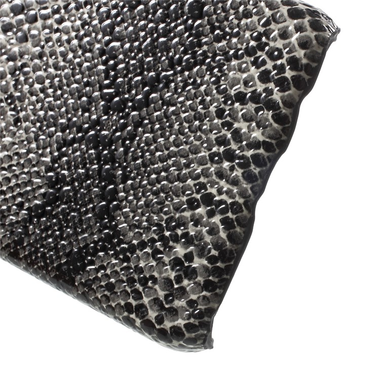 Snake Texture PU Leather Skin Hard Cover for Samsung Galaxy A3 SM-A310F (2016) - Black-4
