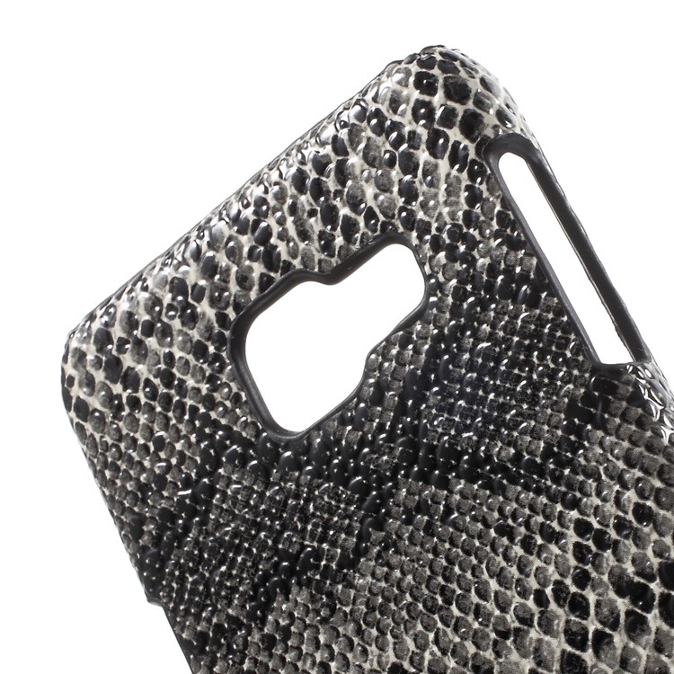 Snake Texture PU Leather Skin Hard Cover for Samsung Galaxy A3 SM-A310F (2016) - Black-5