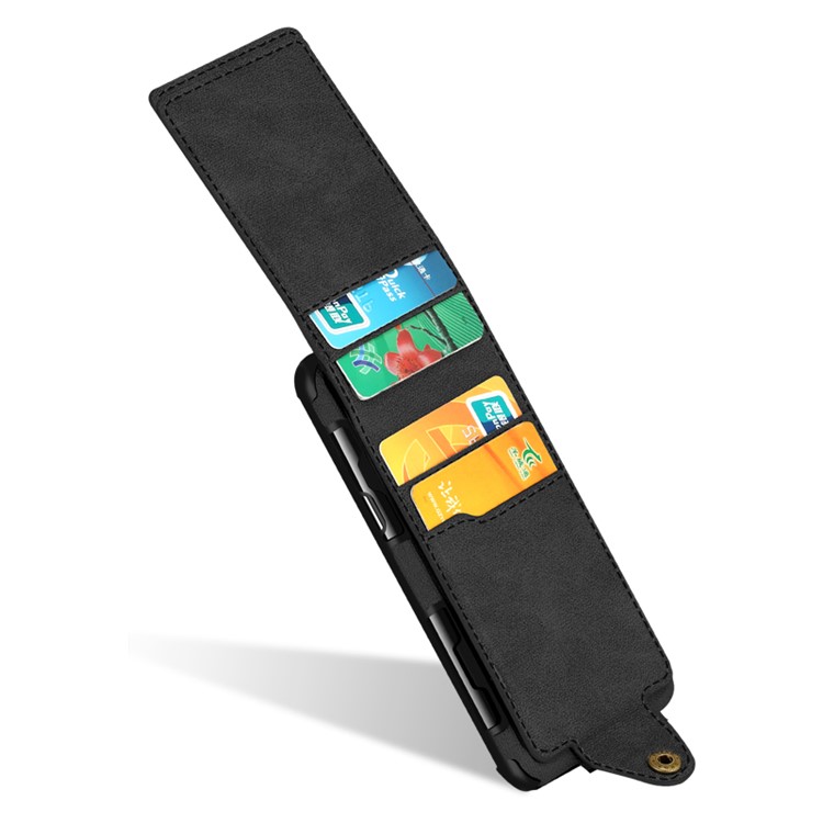 Multifunctional PU Leather Coated TPU Case with Card Slots for Samsung Galaxy S8 SM-G950 - Black-10