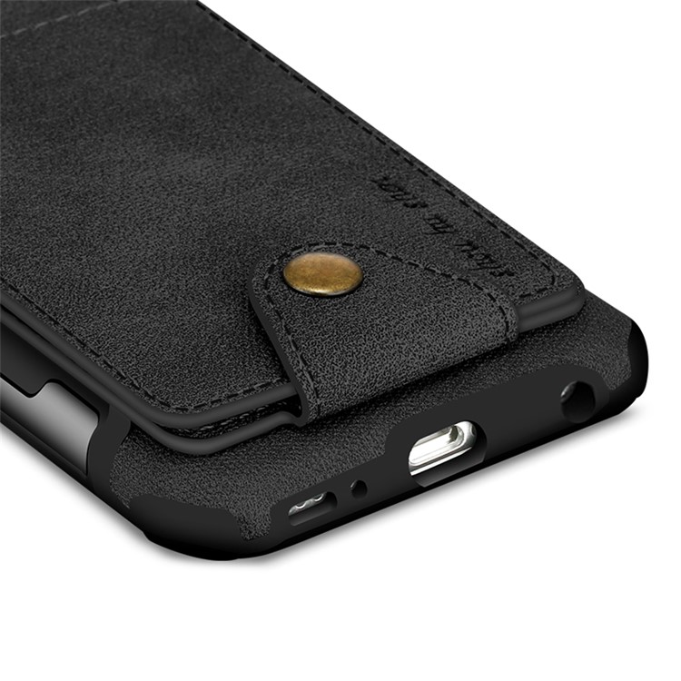 Multifunctional PU Leather Coated TPU Case with Card Slots for Samsung Galaxy S8 SM-G950 - Black-16