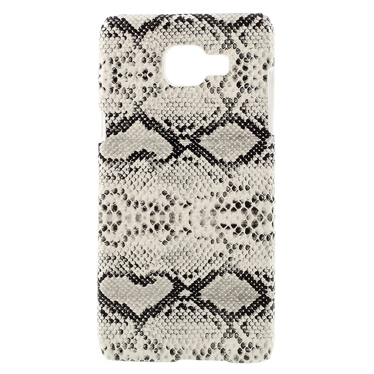 Snake Texture PU Leather Skin PC Case for Samsung Galaxy A5 SM-A510F (2016) - White-1