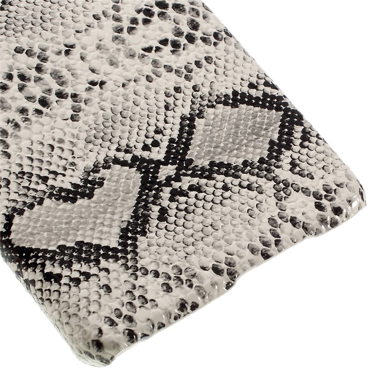 Snake Texture PU Leather Skin PC Case for Samsung Galaxy A5 SM-A510F (2016) - White-5