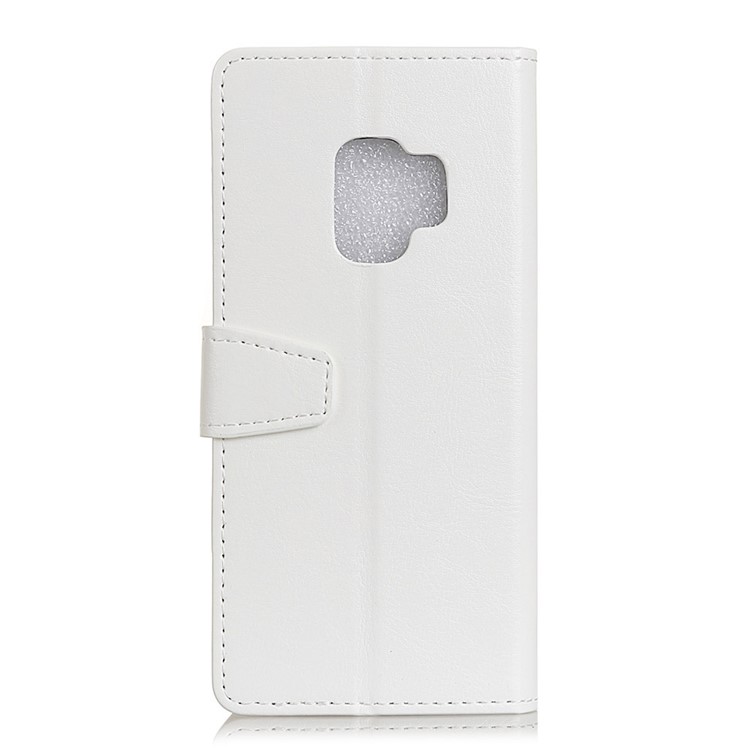 Crazy Horse Wallet Stand Leather Case for Samsung Galaxy S9 G960 - White-2