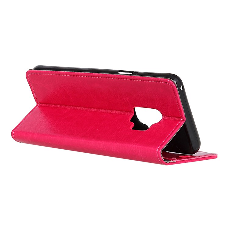 Crazy Horse Wallet Stand Leather Casing for Samsung Galaxy S9 G960 - Rose-5