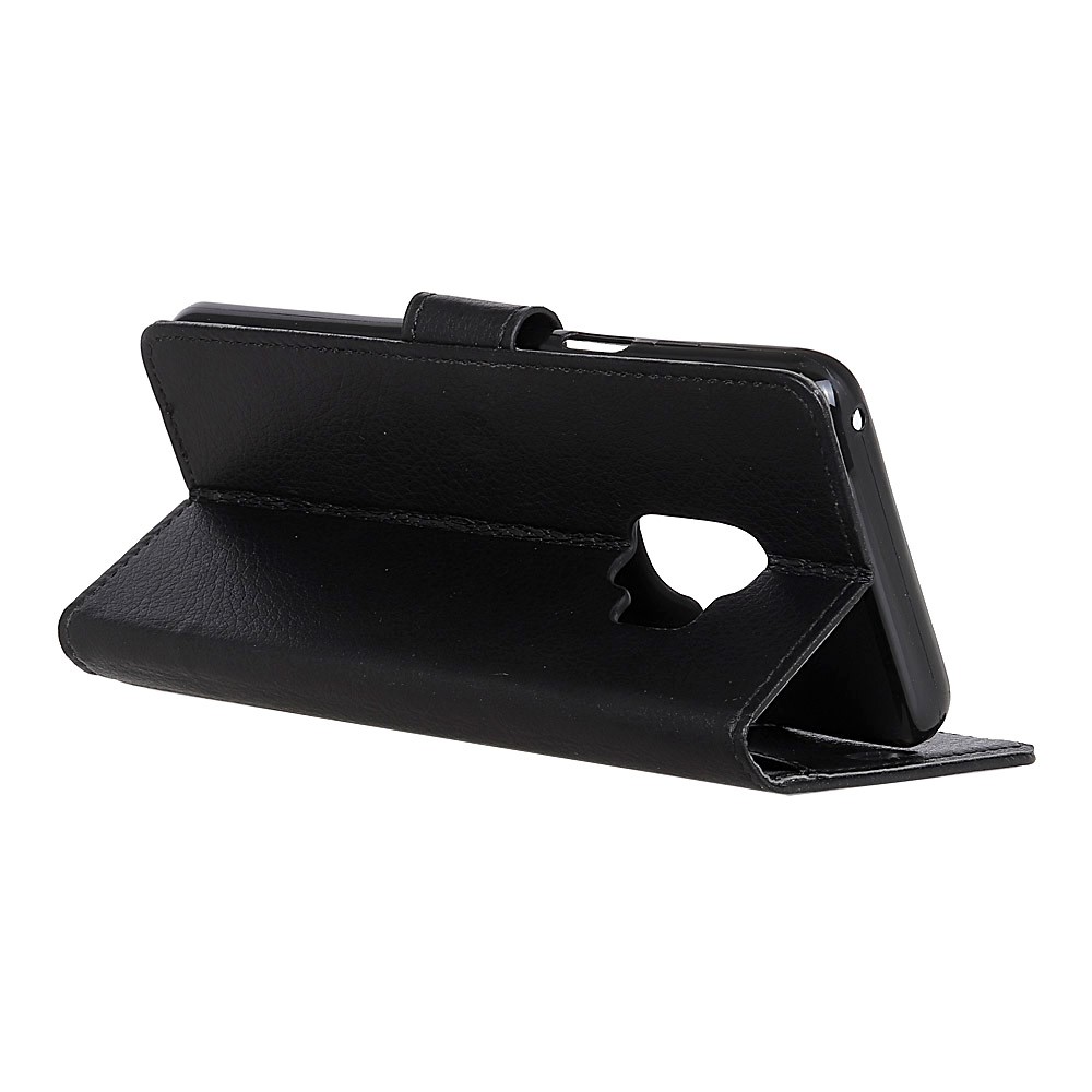 Litchi Texture PU Leather Wallet Stand Case for Samsung Galaxy S9 G960 - Black-6