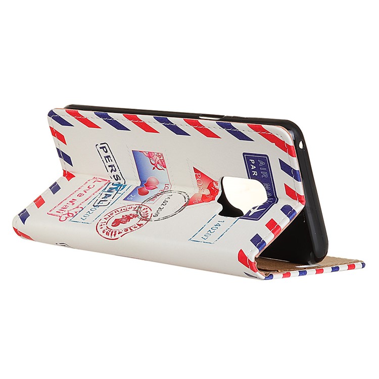 Patterned PU Leather Wallet Stand Protective Mobile Phone Cover for Samsung Galaxy S9 - Lovemail-3