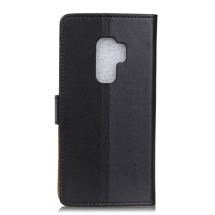 For Samsung Galaxy S9+ G965 PU Leather Wallet Stand Mobile Phone Case - Black-2