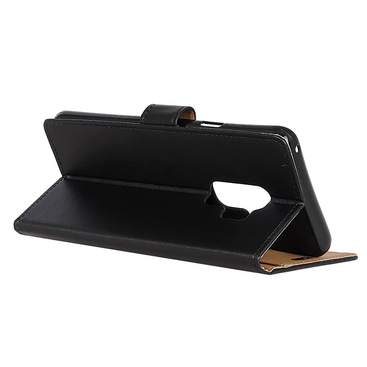 For Samsung Galaxy S9+ G965 PU Leather Wallet Stand Mobile Phone Case - Black-4