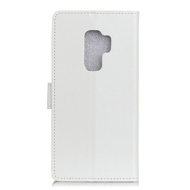 PU Leather Wallet Stand Cover Case for Samsung Galaxy S9 Plus G965 - White-2