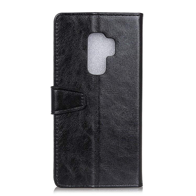 Crazy Horse Leather Wallet Case for Samsung Galaxy S9+ G965 - Black-2