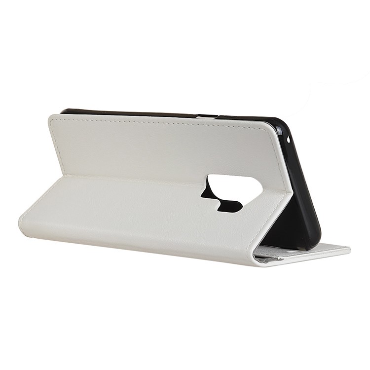 Crazy Horse Leather Wallet Cover for Samsung Galaxy S9+ G965 - White-5