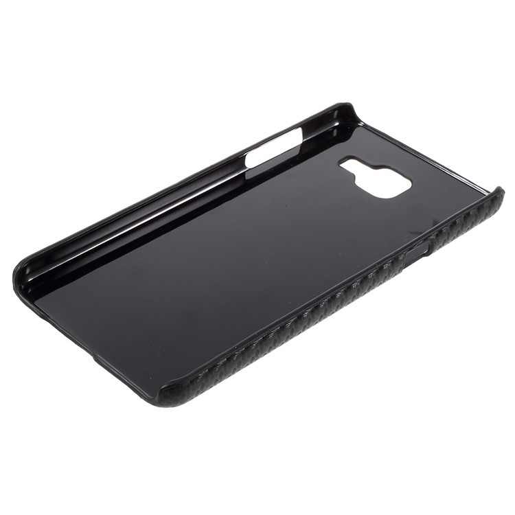 Carbon Fiber Leather Skin Hard Cover for Samsung Galaxy A5 SM-A510F (2016) - Black-3
