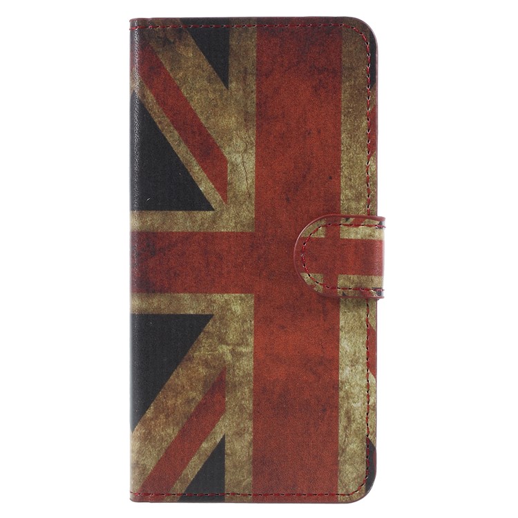 Water Transfer Printing Stand Leather Case Cover for Samsung Galaxy J2 Pro 2018 - Retro UK Flag-1