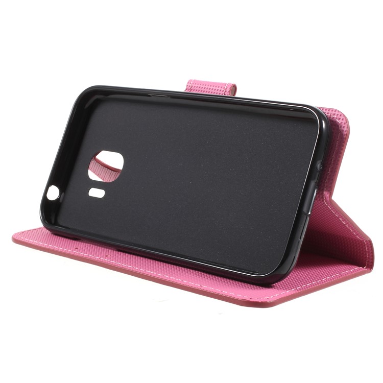 Water Transfer Printing Magnetic Leather Stand Case for Samsung Galaxy J2 Pro 2018 - Wintersweet Flower-4