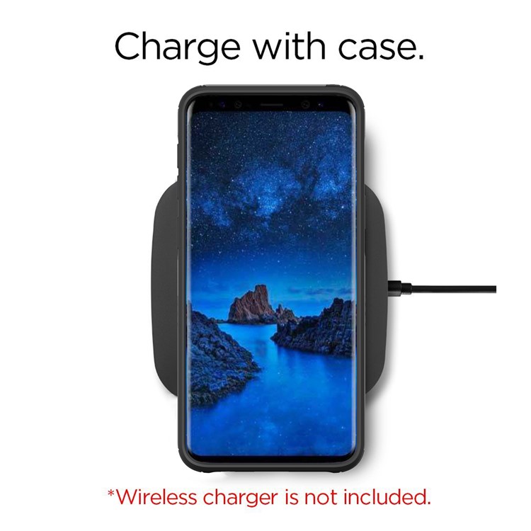 Hybrid PC + TPU Armor Rugged Case for Samsung Galaxy S9 G960 - Silver-9