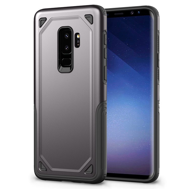 Plastic + TPU Hybrid Rugged Armor Protective Shell for Samsung Galaxy S9+ G965 - Grey-1