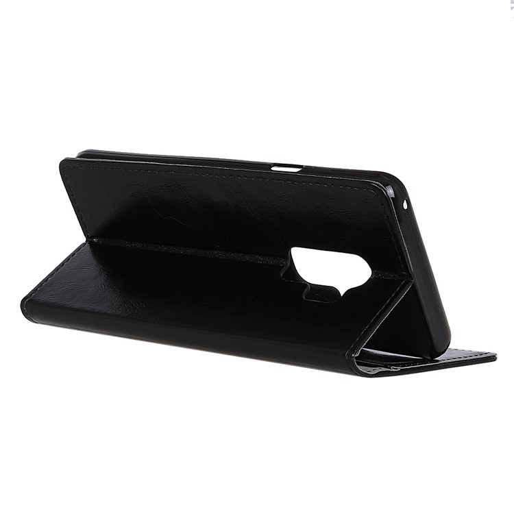 Crazy Horse Magnetic Stand Wallet Leather Mobile Phone Case for Samsung Galaxy S9+ G965 - Black-3
