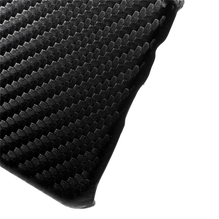 Carbon Fiber Leather Skin Hard Cover for Samsung Galaxy A3 SM-A310F (2016) - Black-4