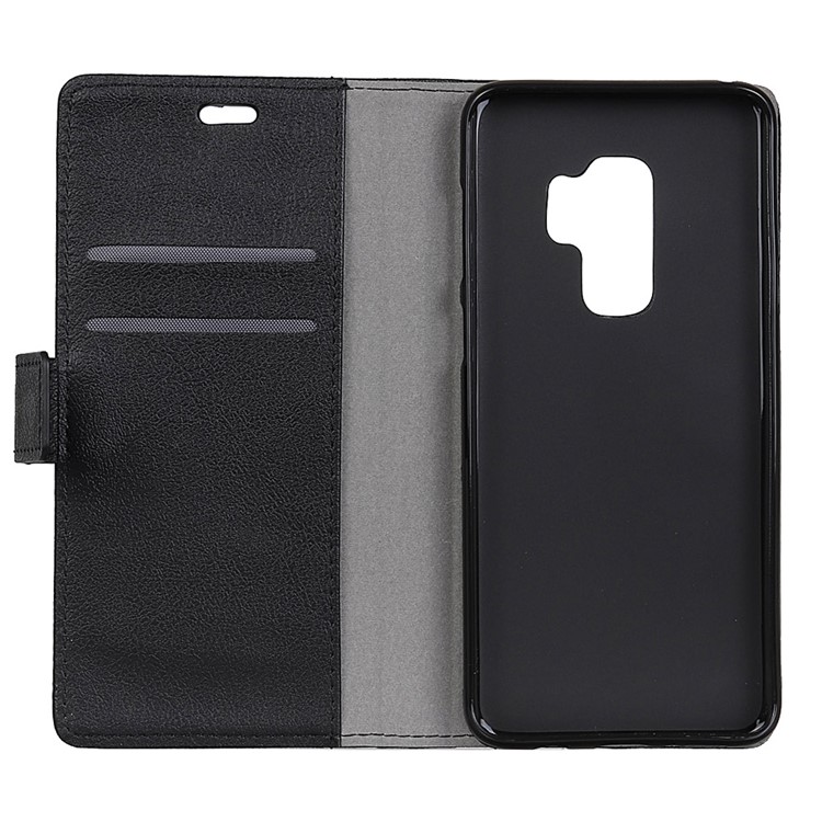 Wallet Leather Stand Case for Samsung Galaxy S9+ G965 - Black-5