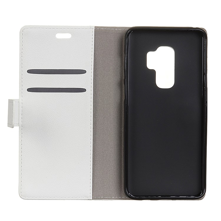 Wallet Leather Stand Cover for Samsung Galaxy S9+ G965 - White-3