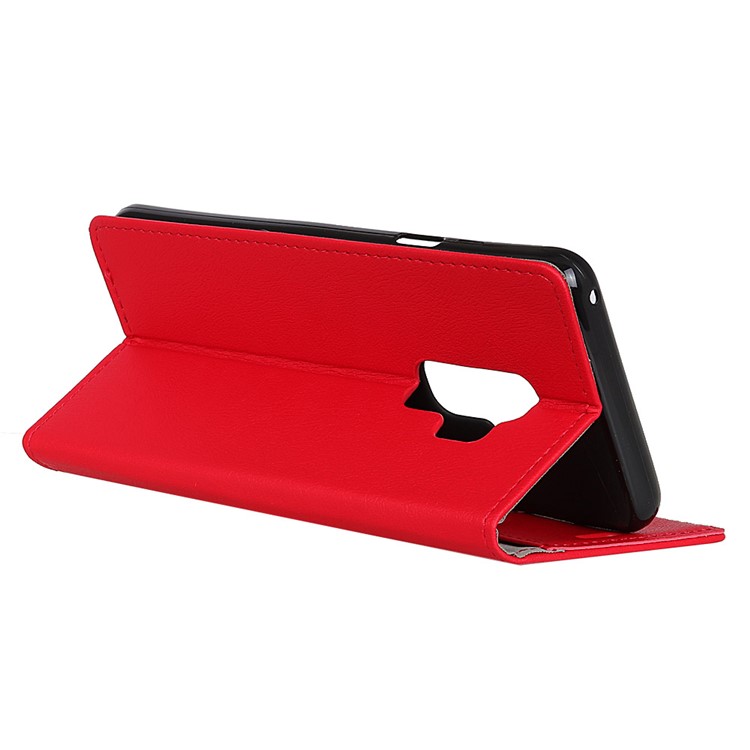 Wallet Leather Magnetic Case for Samsung Galaxy S9+ G965 - Red-3