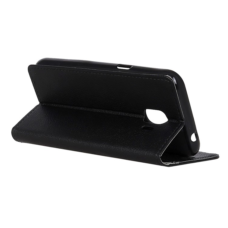 Wallet Leather Stand Case for Samsung Galaxy J2 Pro 2018 - Black-4