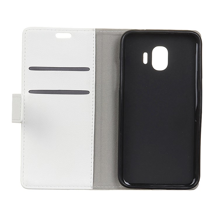 Wallet Leather Stand Cover for Samsung Galaxy J2 Pro 2018 - White-3