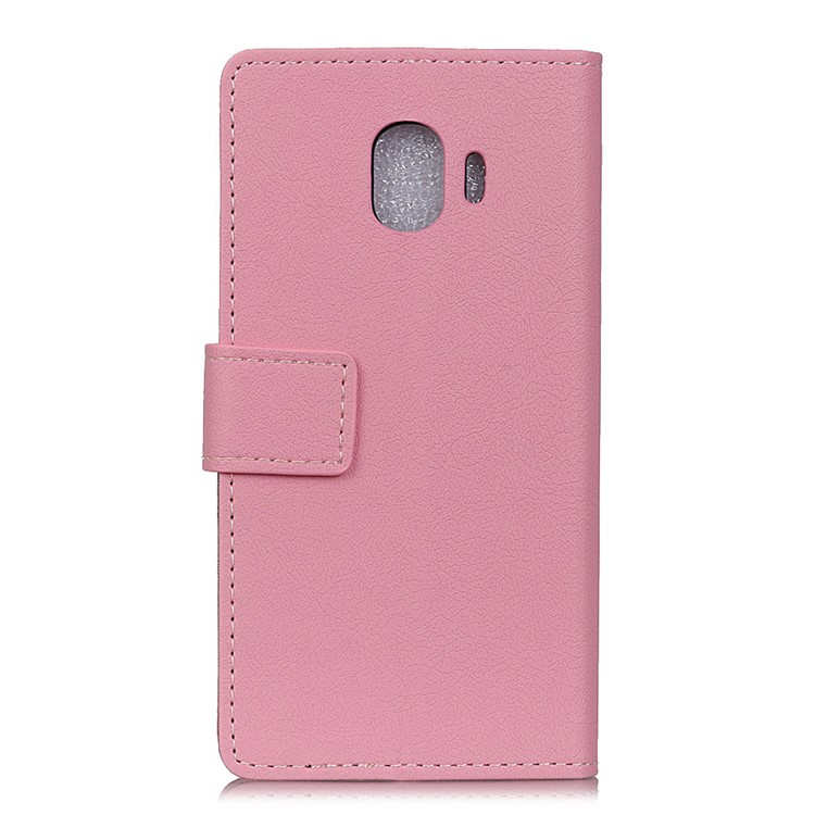 Leather Stand Case with Stand for Samsung Galaxy J2 Pro 2018 - Pink-2