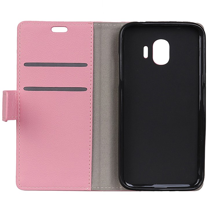 Leather Stand Case with Stand for Samsung Galaxy J2 Pro 2018 - Pink-4