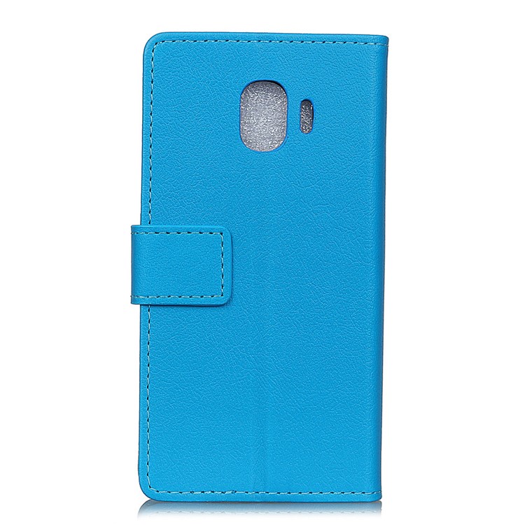 Leather Stand Cover with Stand for Samsung Galaxy J2 Pro 2018 - Blue-3