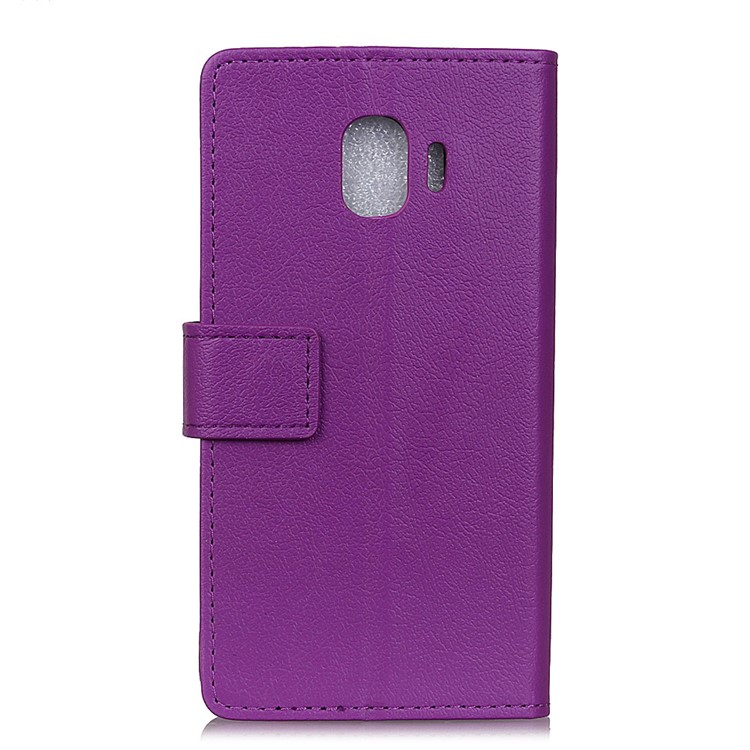 Cell Phone Leather Stand Case for Samsung Galaxy J2 Pro 2018 - Purple-2