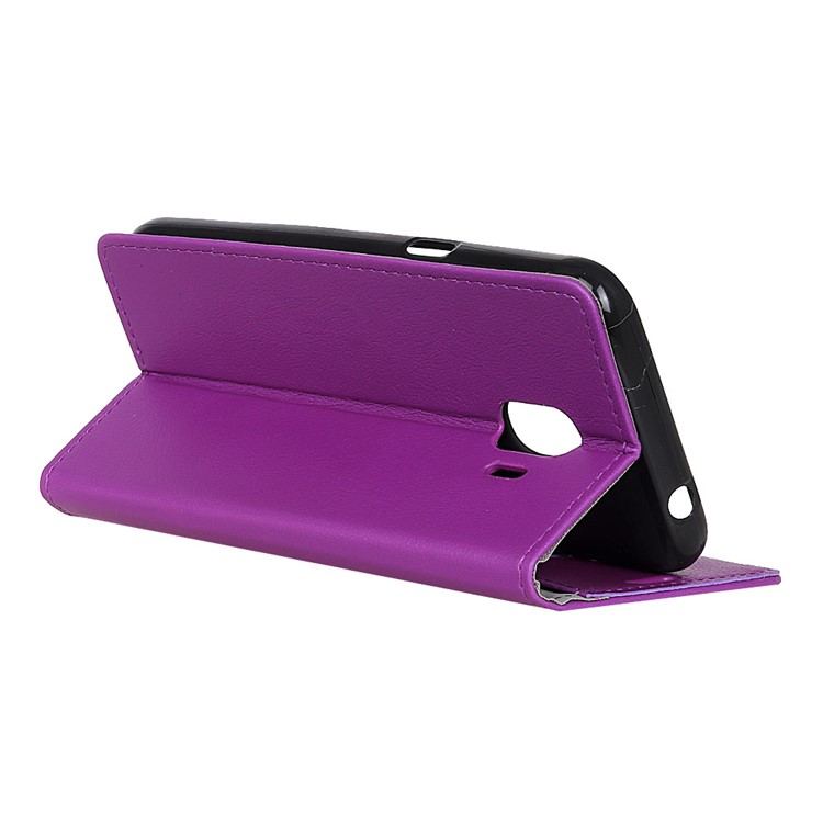 Cell Phone Leather Stand Case for Samsung Galaxy J2 Pro 2018 - Purple-3