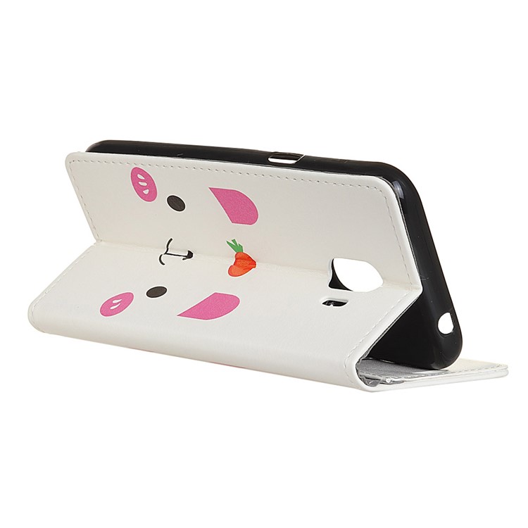 For Samsung Galaxy J2 Pro 2018 Pattern Printing PU Leather Wallet Phone Case - Cute Animal-3