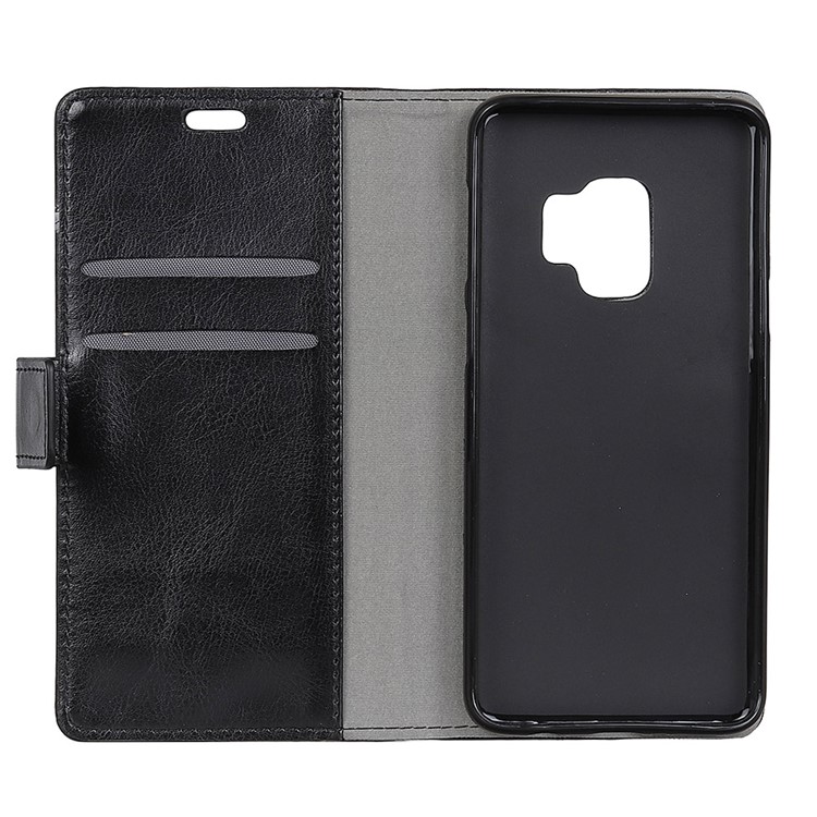For Samsung Galaxy S9 Pattern Printing PU Leather Wallet Phone Accessory Cover - Abstract Owl and Lion-4