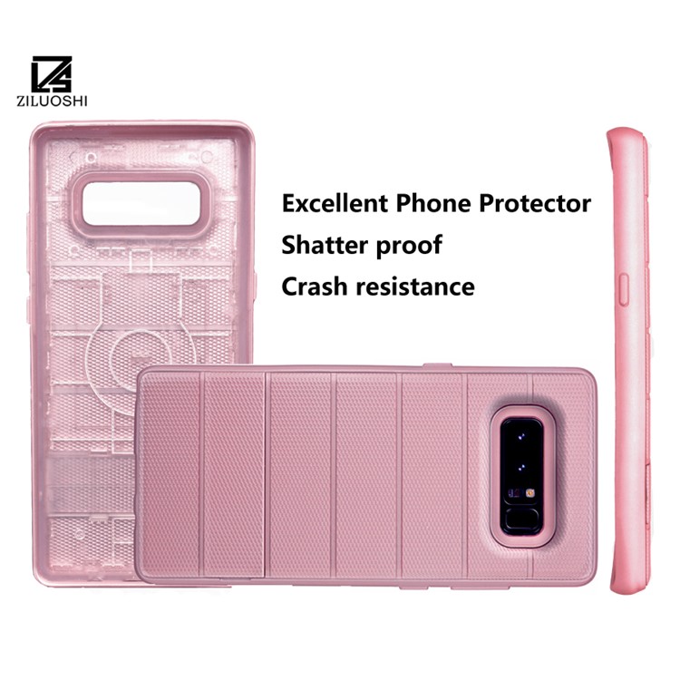 Cool Armor PC + TPU Hybrid Shell with Invisible Kickstand for Samsung Galaxy Note 8 SM-N950 - Rose Gold-2