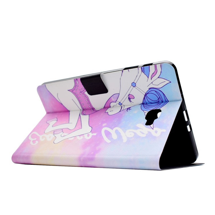 Funda Protectora De Cuero Con Dibujos Para Samsung Galaxy Tab A 10.1 (2016) T580 T585 - Unicornio-5