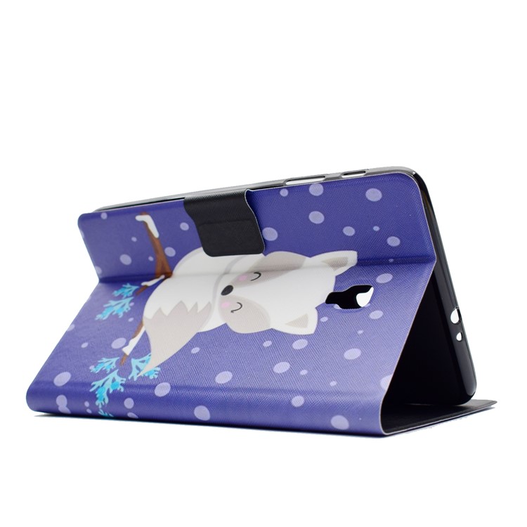 Patterned Leather Wallet Folio Flip Case with Card Holder for Samsung Galaxy Tab A 8.0 (2017) T380 T385 - Cute Fox-4