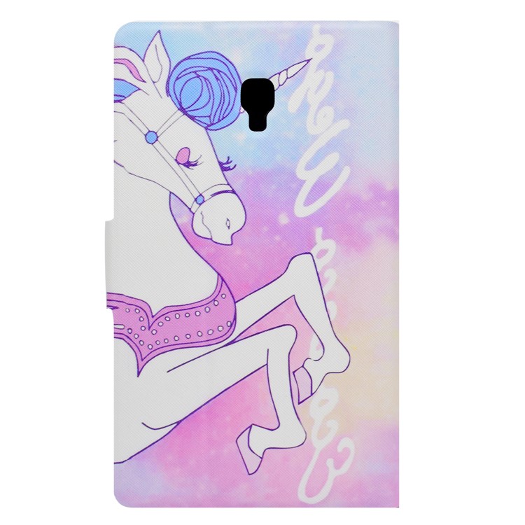 Pattern Printing Leather Wallet Cover with Card Slots for Samsung Galaxy Tab A 8.0 (2017) T380 T385 - Unicorn-3