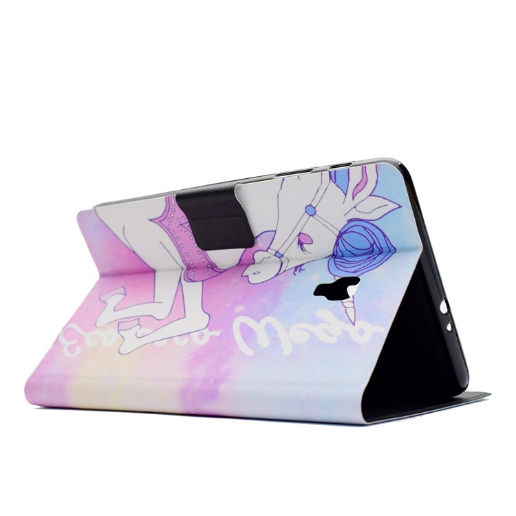 Pattern Printing Leather Wallet Cover with Card Slots for Samsung Galaxy Tab A 8.0 (2017) T380 T385 - Unicorn-5