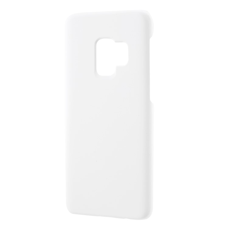 Rubberized Hard Plastic Back Shell for Samsung Galaxy S9 - White-2