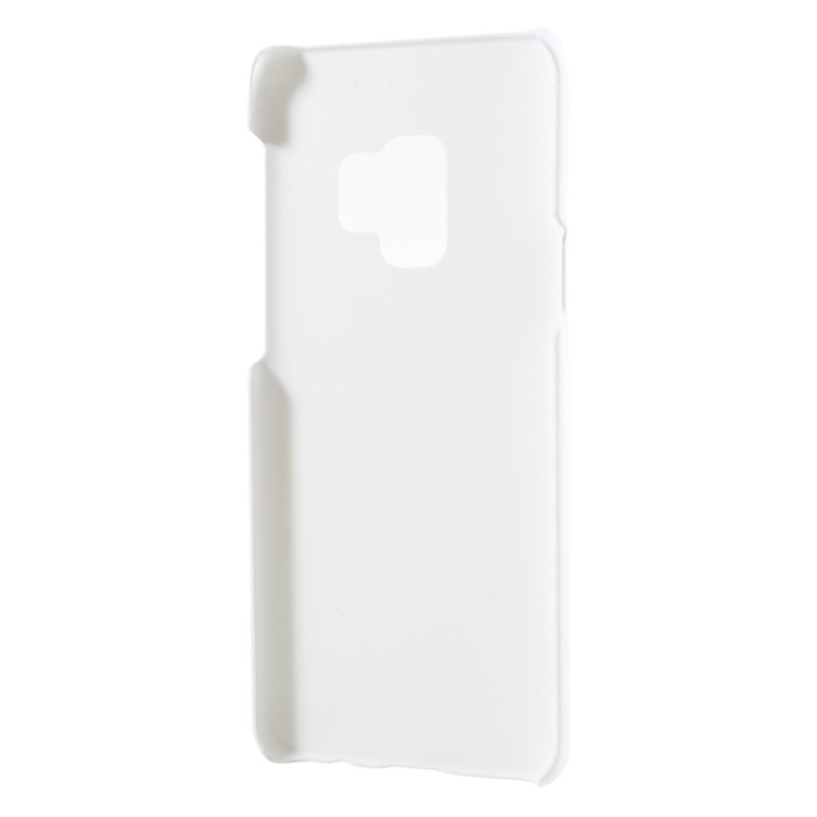 Rubberized Hard Plastic Back Shell for Samsung Galaxy S9 - White-3