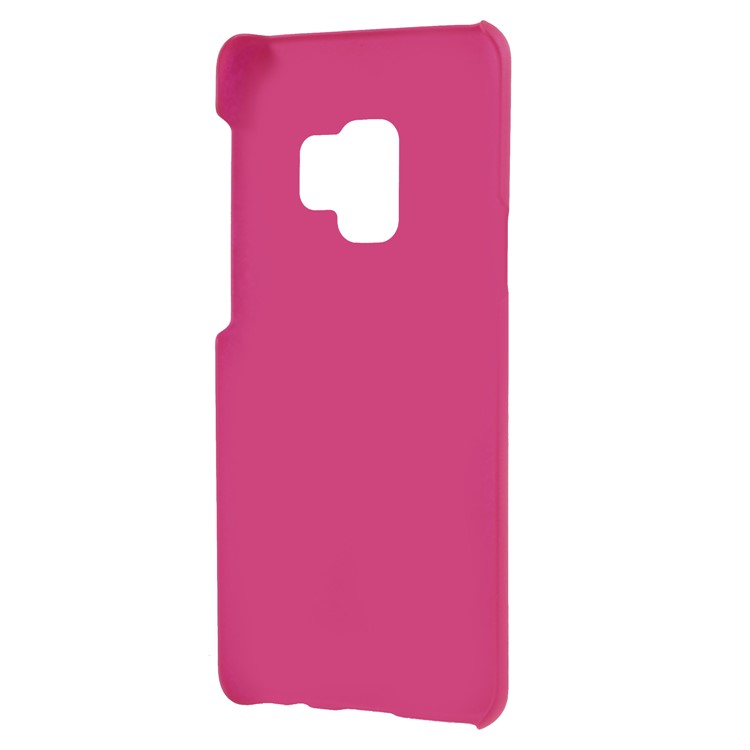 Rubberized Hard Plastic Mobile Case for Samsung Galaxy S9 - Rose-3